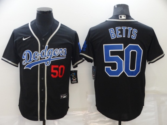 Los Angeles Dodgers #50 black jersey