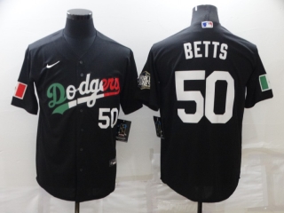 Dodgers-50 Betts black jersey