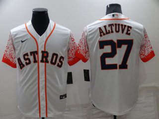 Astros-27-Jose-Altuve #27 white