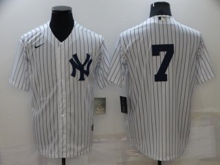 New York Yankees #7 white jersey