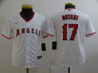 Los Angeles Angels #17 Shohei Ohtani youth white jersey