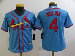 St. Louis Cardinals #4 blue youth jersey
