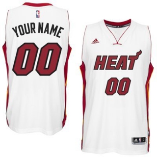 Miami-Heat-White-Men's-Customize-New-Rev-30-Jersey