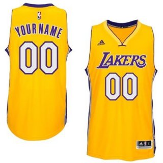 Los-Angeles-Lakers-Yellow-Men's-Customize-New-Rev-30-Jersey
