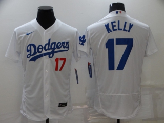Los Angeles Dodgers #17 Kelly white flex jersey