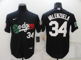 Los Angeles Dodgers #34 black jersey