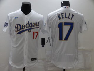 Los Angeles Dodgers #17 white flex jersey