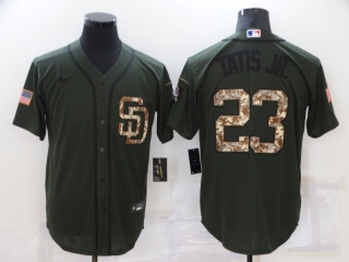 San Diego Padres #23 Fernando Tatis Jr salute to service jersey