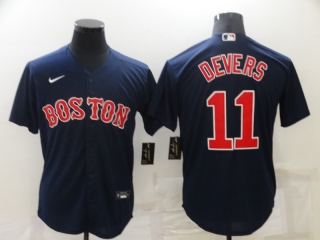 Boston Red Sox #11 Devers blue jersey