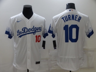 Los Angeles Dodgers#10 white jersey