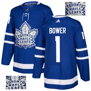 Maple-Leafs-1-Johnny-Bower-Blue-Adidas-Jersey