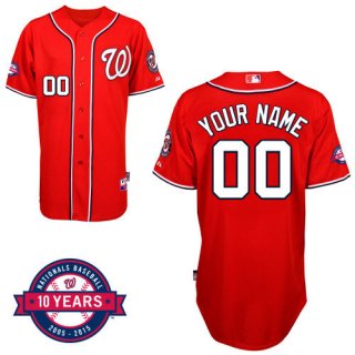 Nationals-Red-Customized-Men-Cool-Base-2005-2015-10-Years-Jersey