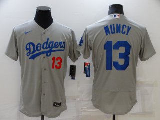 Los Angeles Dodgers #13 gray flex jersey
