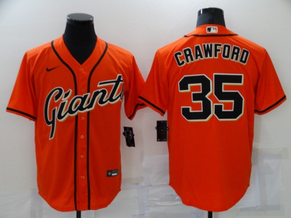 San Francisco Giants#35 orange jersey