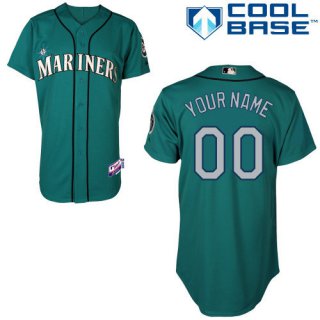 Mariners-Green-Customized-Men-Cool-Base-Jersey