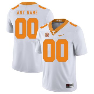 Tennessee-Volunteers-White-Men's-Customized-Nike-College-Football-Jersey