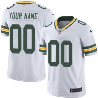 Men's Green Bay Packers Customized White Team Color Vapor Untouchable Limited