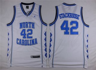 Jerry Stackhouse North Carolina Tarheel Basketball white Jersey
