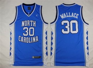 Rasheed Wallace North Carolina Tarheel Basketball blue Jersey
