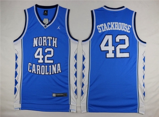 Jerry Stackhouse North Carolina Tarheel Basketball blue Jersey