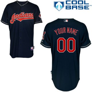 Indians-Blue-Customized-Men-Cool-Base-Jersey