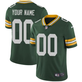 Men's Green Bay Packers Customized Green Team Color Vapor Untouchable Limited