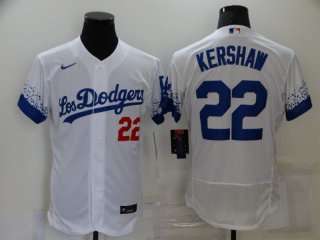 Los Angeles Dodgers #22 2021 white City Connect Flex Base Stitched Baseball Jersey