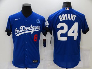 Los Angeles Dodgers #24 Bryant 2021 white City Connect Flex Base Stitched Baseball Jersey
