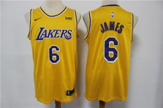 Los Angeles Lakers #6 james yellow 2021 reward jersey