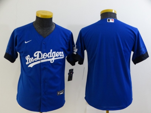 Los Angeles Dodgers blank 2021 Royal City Connect youth Stitched Baseball Jersey