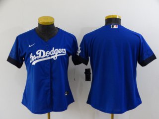 Los Angeles Dodgers blank 2021 Royal City Connect women Stitched Baseball Jersey