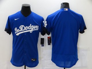 Los Angeles Dodgers blank 2021 Royal City Connect flex Base Stitched Baseball Jersey