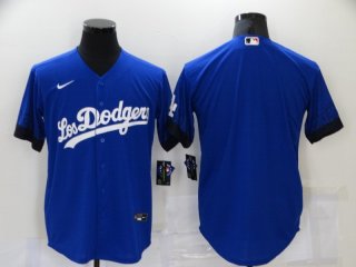 Los Angeles Dodgers blank 2021 Royal City Connect cool Base Stitched Baseball Jersey