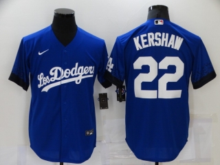 Los Angeles Dodgers #22 2021 Royal City Connect cool Base Stitched Baseball Jersey