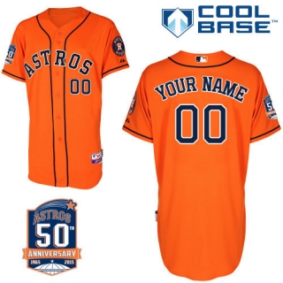 Astros-Orange-Customized-Men-50th-Anniversary-Jersey