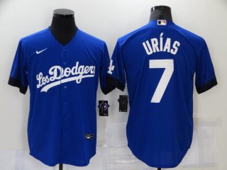 Los Angeles Dodgers #7 2021 Royal City Connect coolBase Stitched Baseball Jersey
