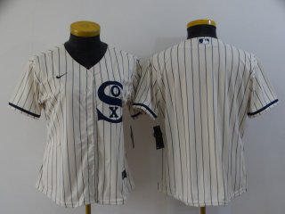 women Chicago White Sox #blank 2021 Cream Navy Name&Number Field Of Dreams flex
