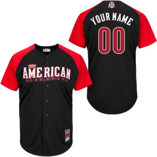 American-League-Black-2015-All-Star-Customized-Jersey