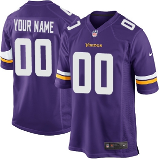 Nike-Minnesota-Vikings-Customized-New-Elite-Purple-Jerseys