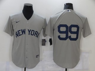 Men's New York Yankees #992021 Gray Field Of Dreams Cool Base Stitched