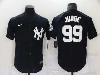 Men's New York Yankees #99 Aaron Judge black jersey