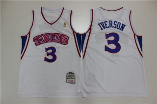 76ers-3-Allen-Iverson-white-1996-1997 michell jersey