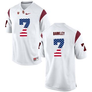 USC-Trojans-7-Matt-Barkley-White-USA-Flag-College-Football-Jersey