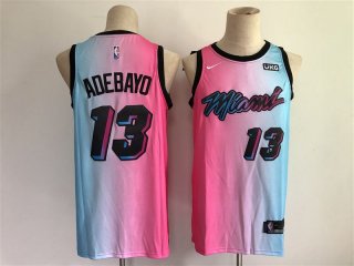 Miami Heat #13 2021 BluePink City Edition Vice Stitched NBA Jersey