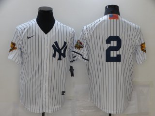 New York Yankees #2 white jersey