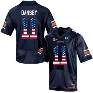 Auburn-Tigers-11-Karlos-Dansby-Navy-USA-Flag-College-Football-Jersey