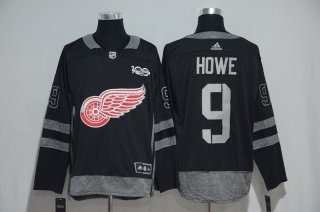 Red-Wings-9-Gordie-Howe-Black-100th-Anniversary-Adidas-Jersey