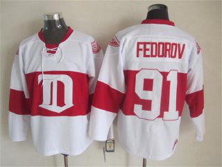 Red-Wings-91-Fedorov-White-Reebok-Jersey