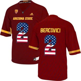 Arizona-State-Sun-Devils-2-Mike-Bercovici-Red-College-Football-Jersey