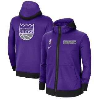 Nike Sacramento Kings Purple Authentic Showtime Performance Full-Zip Hoodie Jacket